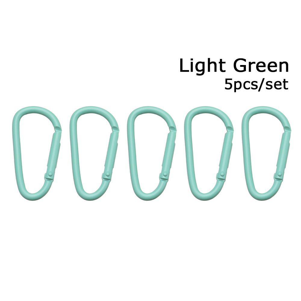 New Safety Multicolor Aluminium Buckle Keychain Alloy Carabiner Camping Hiking Hook Climbing Button