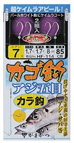 

Gamakatsu Basket fishing horse mackerel gomoku device HF114 (kara hook) 7-1.7.