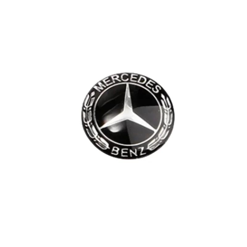 GLC GLB 1 Stück 29mm Aluminium Auto Multimedia Knopf Abzeichen Aufkleber für Mercedes Benz W124 W140 W163 W202 W203 W204 W205 CLA CLK CLS G