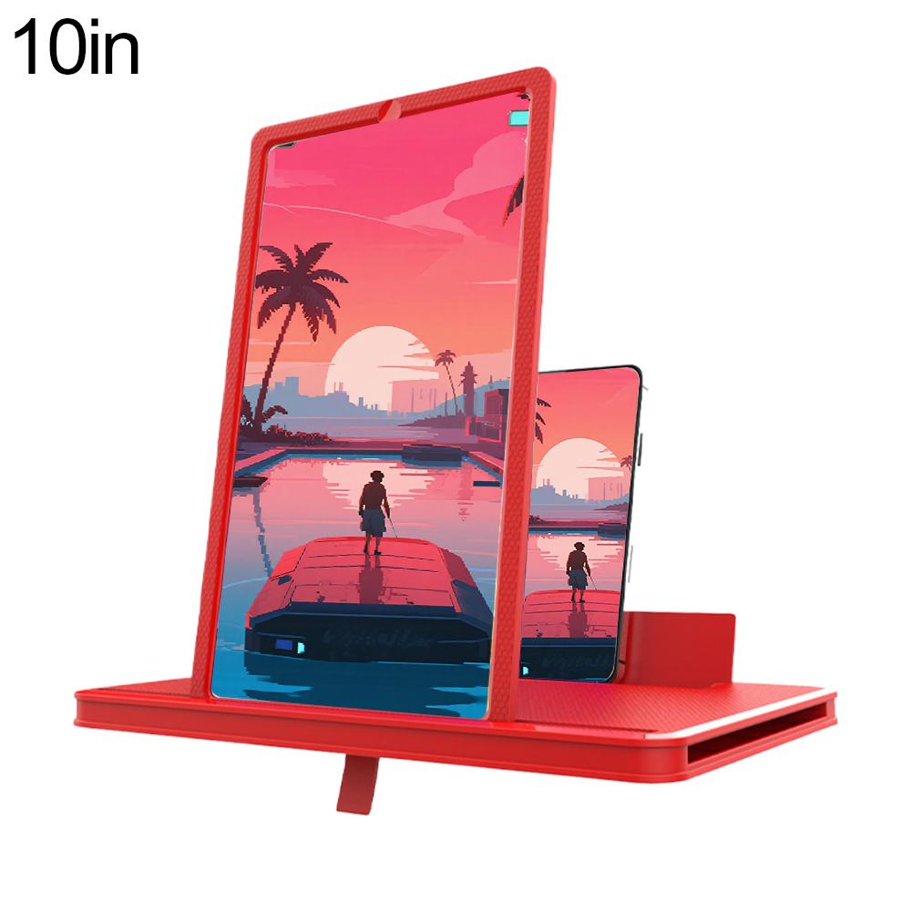 10/12/14 Inch Mobile Phone Screen Amplifier 3D Magnifying Glass Stand Magnifier HD Video Amplifier Phone Stand Bracket