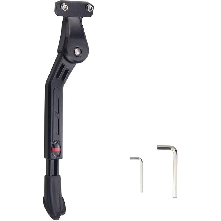 WEEROCK Adjustable Height Bike Kickstand Aluminium Alloy Double Leg Kick Stand Fits For 24/26/28 Inch Single Speed Bicycles