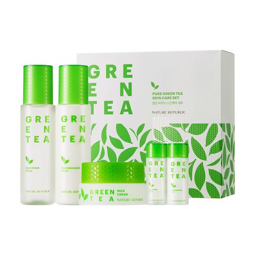 Nature Republic Clear Green Tea Water Skincare Set
