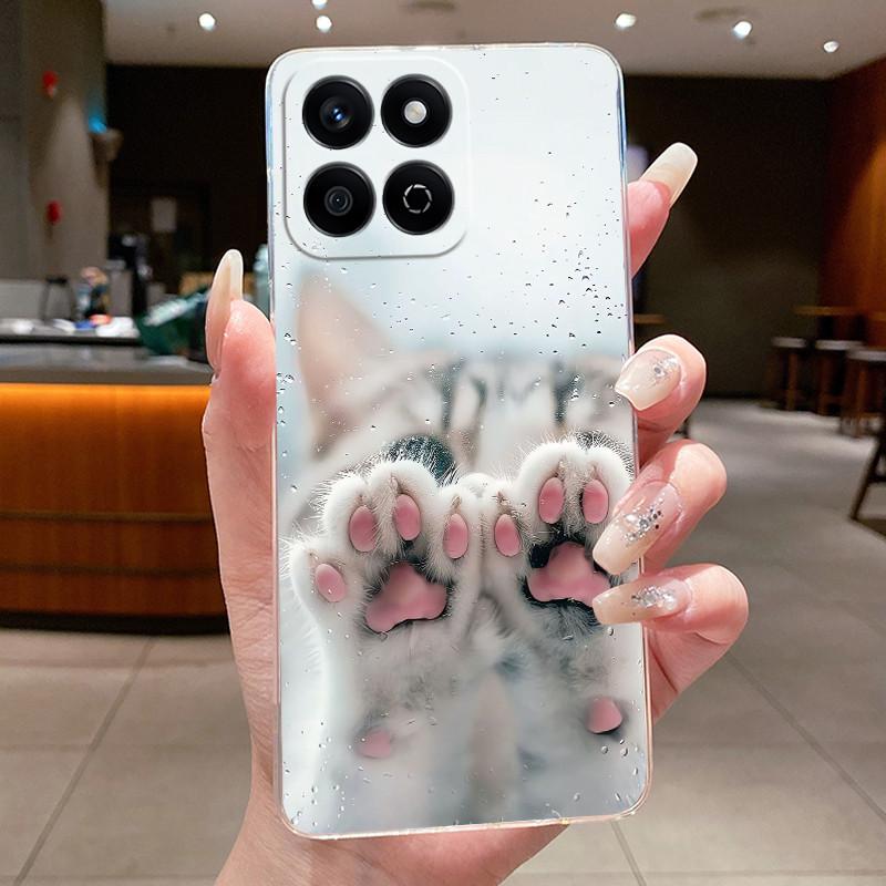 Casing For Honor X7C 200 Smart Phone Case Cute Cool Boys Girls Dragon Patterns Transparent Soft silicone Back Cover Bumper Shell