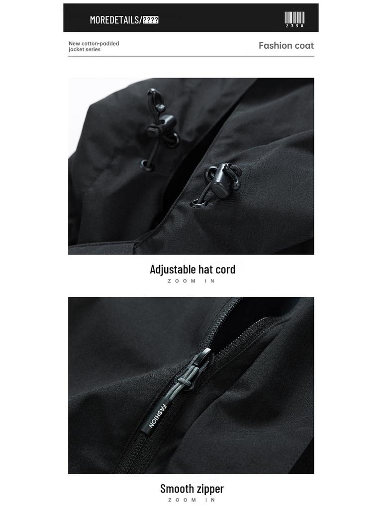 Men's Outdoor Softshell Jacket - Detachable, Windproof & Waterproof, Trendy Mountaineering & Casual Sports Outerwear