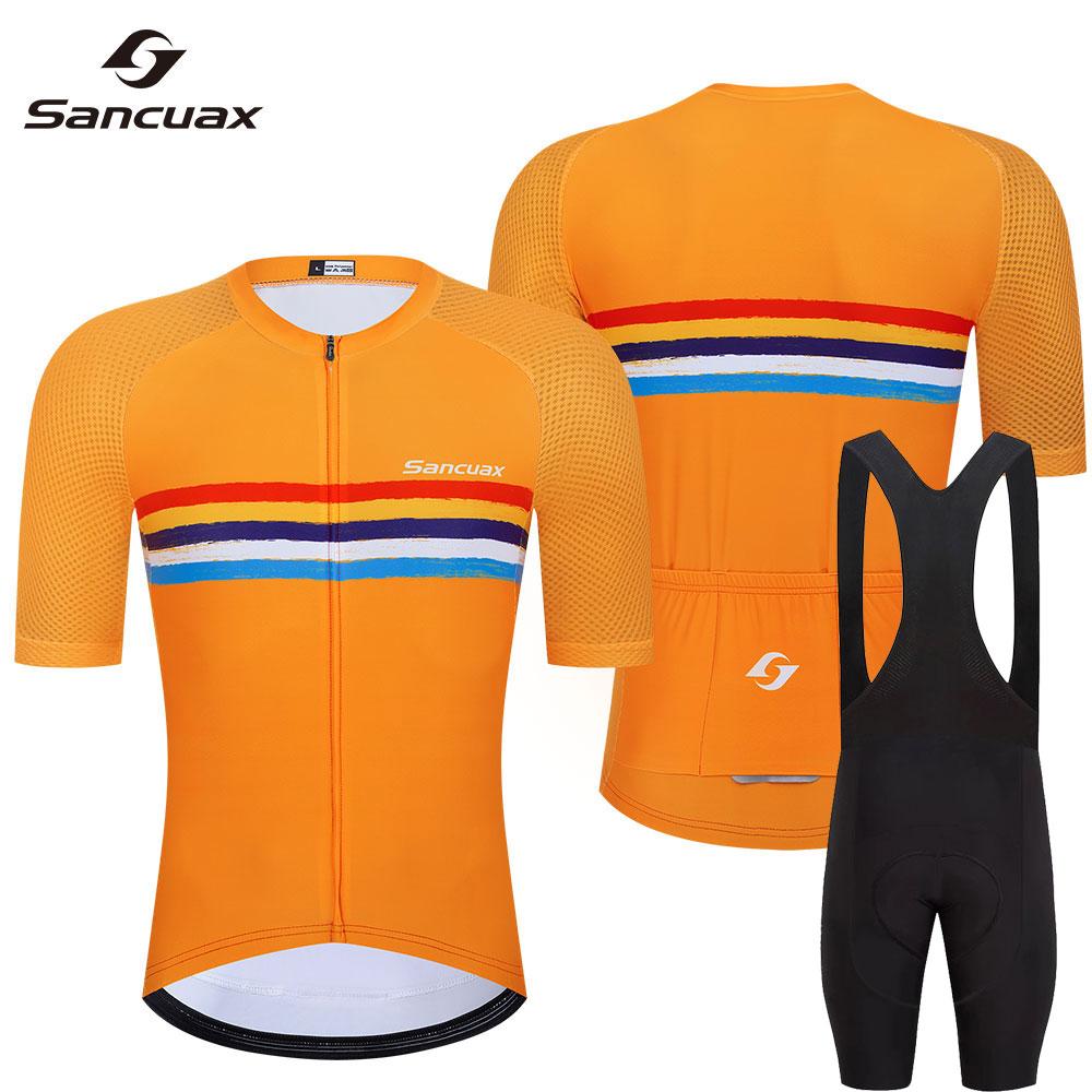 Neues Team Sommer Radsportbekleidung Herren Kurzarm Radtrikot Set Atmungsaktiv Mountainbike Rennrad Bekleidung