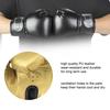 One Pair PU Leather Children Boxing Gloves Kids Sandbag Punching Sparring Training Mitts(Black)