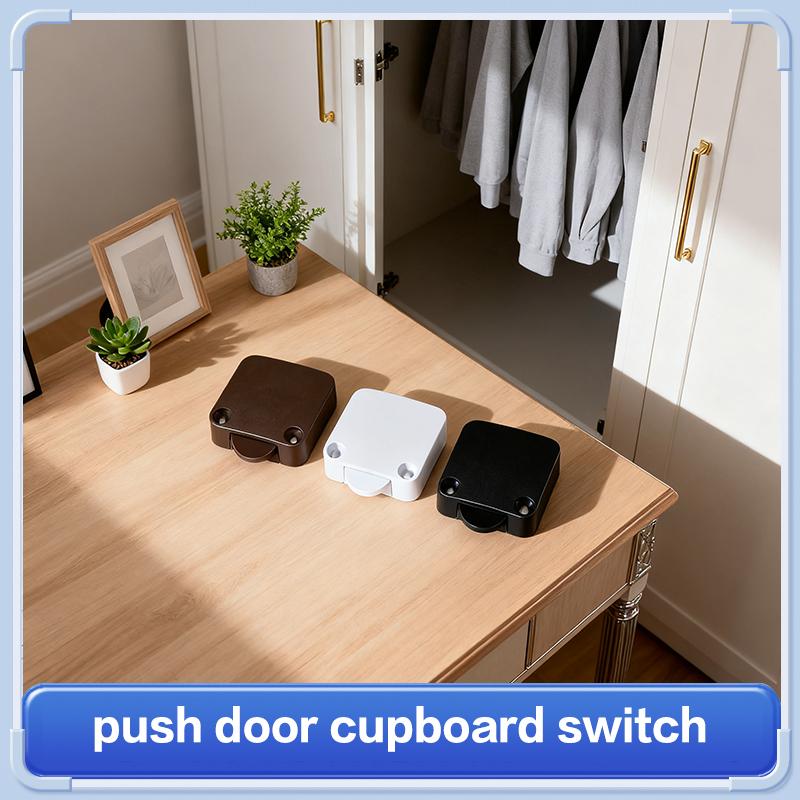 202A White Self-resetting / Normally Closed Switch / Wardrobe Door / Cupboard Doors / Sliding Doors universal Switch