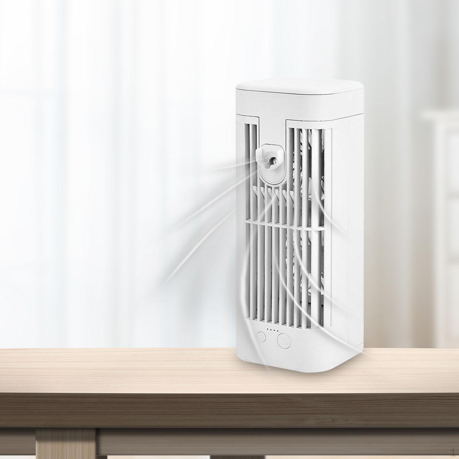 Компактный кондиционер Портативный вентилятор USB-перезаряжаемый увлажнитель для путешествий 1200mAh