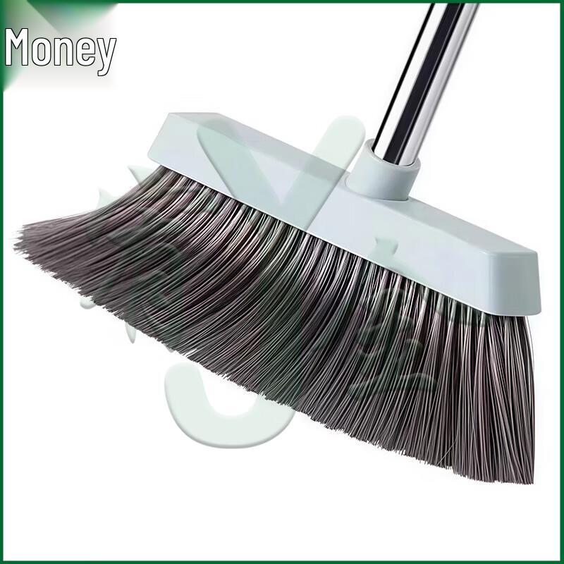 Household Soft-Bristle Broom and Dustpan Set
