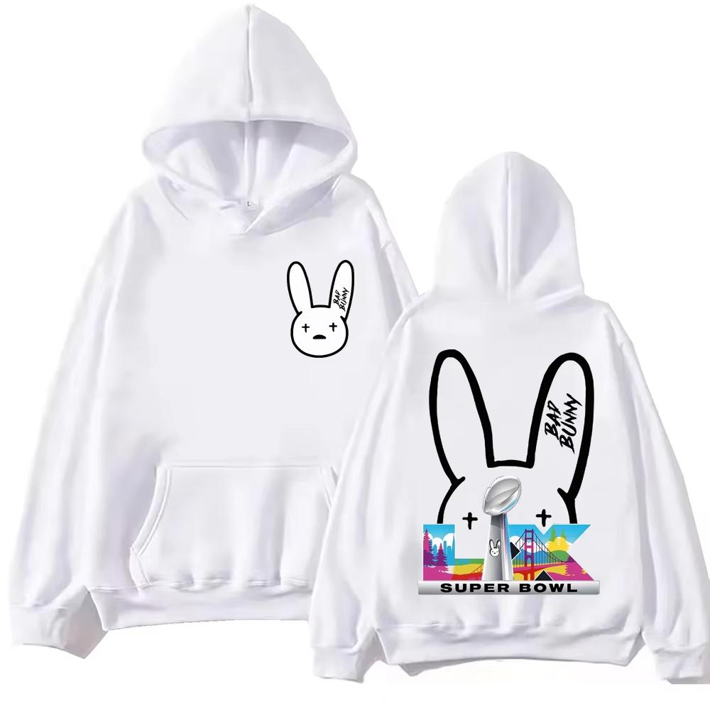 Hot Sale Bad Bunny Bowl 2026 Halftime Show Hoodie Unisex Long Sleeve Fashion Soft Sweatshirt Loose Cozy and Versatile