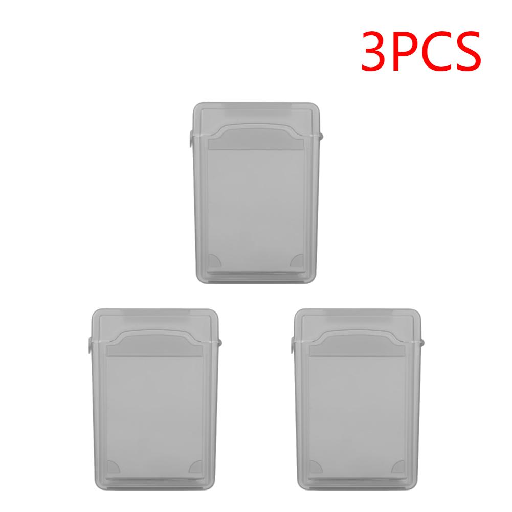 3.5 Inch IDE SATA HDD 3pcs Caddy Case Dustproof Plastic Portable Protection Hard Disk Shockproof HDD Hard Drive Case Multi Color