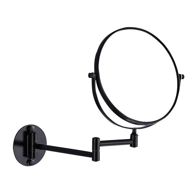 Wall-Mounted Rotating Double-Sided Vanity Mirror with Magnification