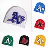 Letter Minimalist As Pattern Knitted Cap With Warmth For Urban Style Fashion