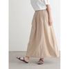 Japanese and Korean Artistic Hong Kong Style Students Lazy and Loose Bud Skirt Hem Adjustable Elastic Waist Pettiskirt Long Skirt