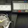 SWISS VINTAGE HAND-WINDING MENS REFURBISHED BLACK COLOR DIAL WATCH a701049-5 R205a-a701049