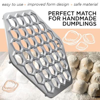 37 Hål Rysk Raviolitillverkare Dumplingsform Aluminiumlegering Pelmeni Köttdumplings Tillverkare Handgjord Dumplingsskärare JT567