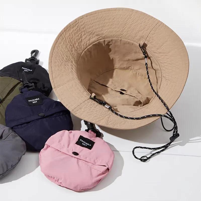 Waterproof Fisherman Hat Women Summer Sun AntiUV Protection Camping Hiking Mountaineering Caps Mens Panama Bucket