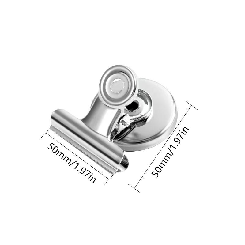 3Pcs Strong Magnets Magnetic Clips Bulldog Clips Heavy Duty Magnetic Clips Perfect For Whiteboard Magnets Photo Displays Home