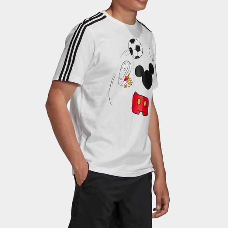 Adidas Disney Mickey Training Sports Tee Men Tops White GF3239