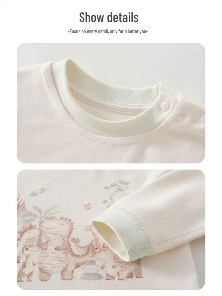 2026 Autumn Kids' Clothing Set: Cartoon Detachable Crotch Pants, Pure Cotton, Class A Quality for Boys and Girls