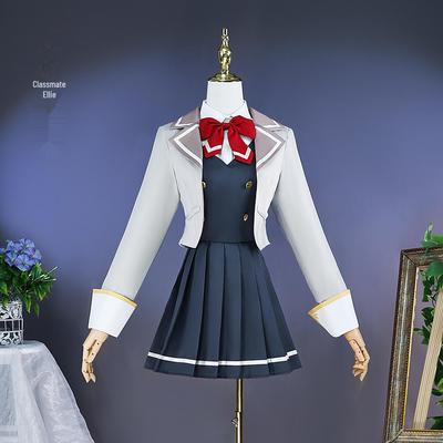 Ai Lis Klassenkameradin Cosplay-Schuluniform – Mädchen in der nebligen Stadt – Flüstern auf Russisch, um Scham zu verbergen