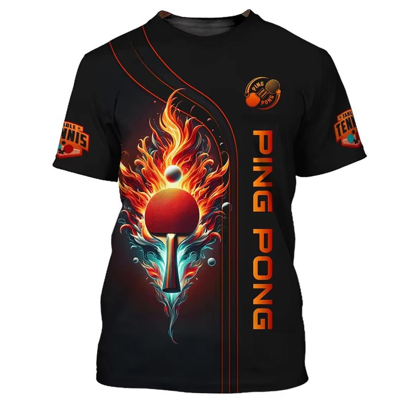 Loose Crew Neck Top Fashion Printed Short Sleeve Versatile T-Shirts Men’s S