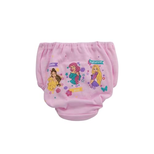 Disney Princess Frozen 3-Piece Panty Set Featuring Ariel, Rapunzel, Belle, Elsa, and Anna. 100% Cotton. Amazon Original Design.