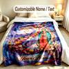 Virgin Mary Theme Custom Blanket Personalized Name & Text Customized Soft Warm Throw Blanket Home Decor