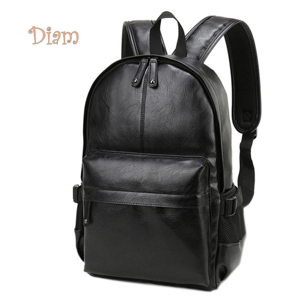 mens faux leather backpack