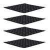 256pcs Quadrilateral Shape Tactile Sticker Set Silicone Braille Stickers Bump Dots for Visually Impaired 10mm Diameter