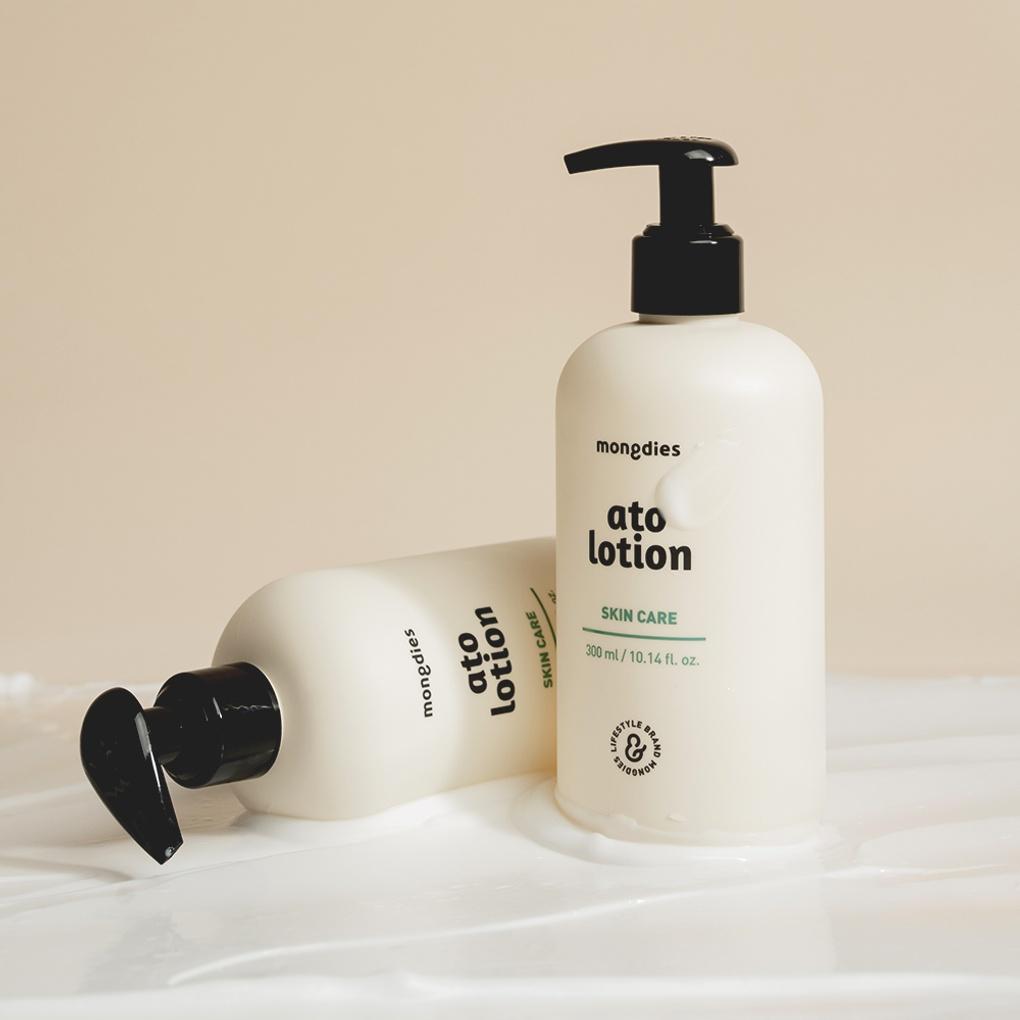 

[1+1] Mongdies Newborn Infant Baby Children Moisturizing Ato Lotion Pump Type 300ml+300ml