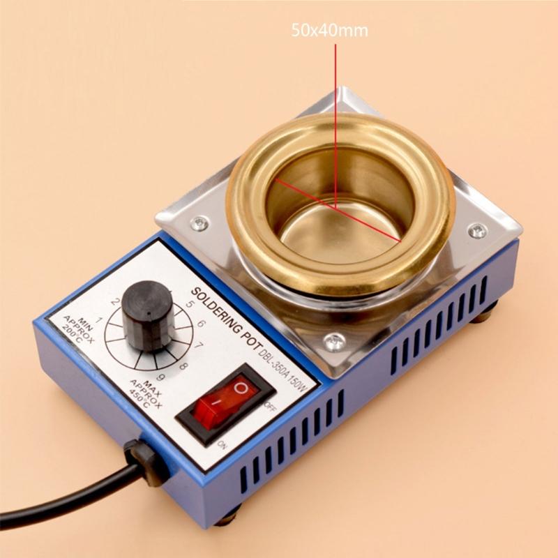 High Temperature Resistant 150W Melting Furnace Stove Tin Pots Tool for Electronics Safe & Efficient Soldering 200-450℃