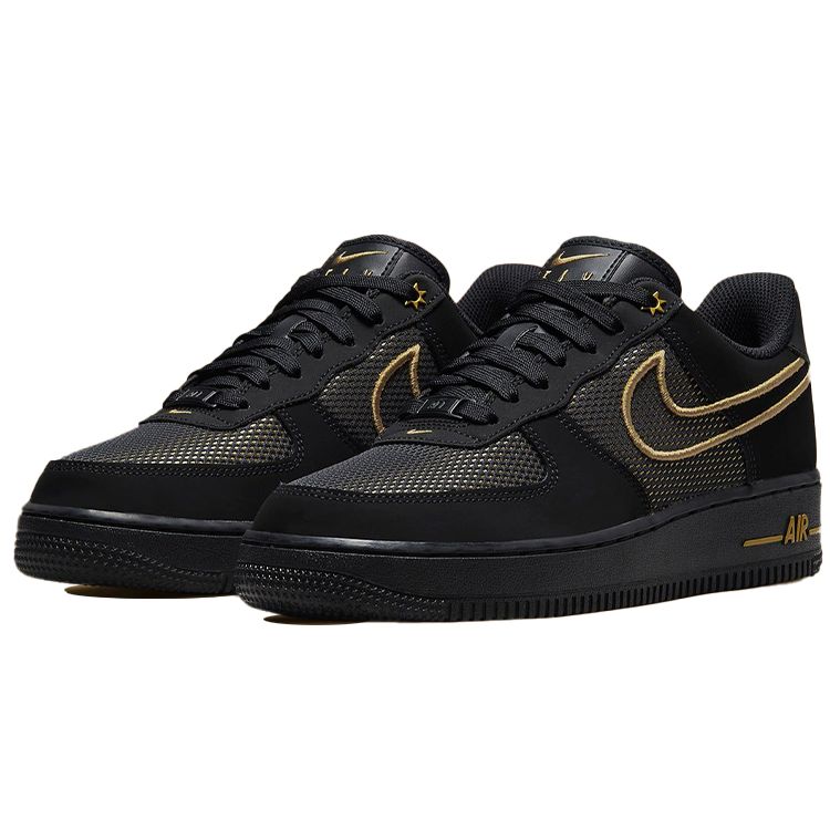 Nike Air Force 1 Low Legendary Women Sneakers Black Metallic-Gold DM8077-001