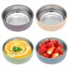 4Pcs Kid Feeding Bowl Stainless Steel Insulation Bowl Spoon Set Children Tableware Cartoon Printed BPA Free Children Food Bowl