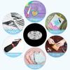 90Sets Plastic Sew-on Snap Buttons Invisible Snap Fasteners Buttons Round Clear Press Button for Sewing Clothing DIY Craft
