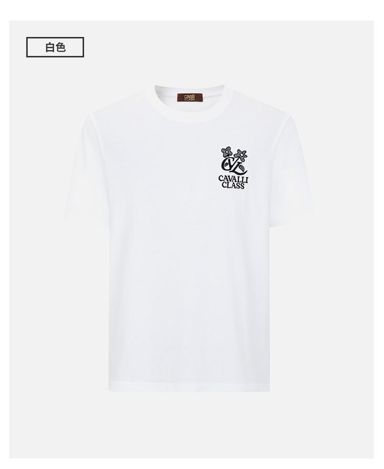 Men's Fashion Flower Pattern Short-Sleeved T-Shirt