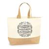 Jute Tote Bag / Cabas - PLANETEE - Guitarist Goddess Legend - Natural Jute - Multicoloured - Made In France