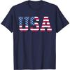 USA Amerikansk Flagga Grafisk T-shirt Patriotisk Herr Rundhalsad Kortärmad T-shirt - Herr Sommar Bomull Grafisk T-shirt