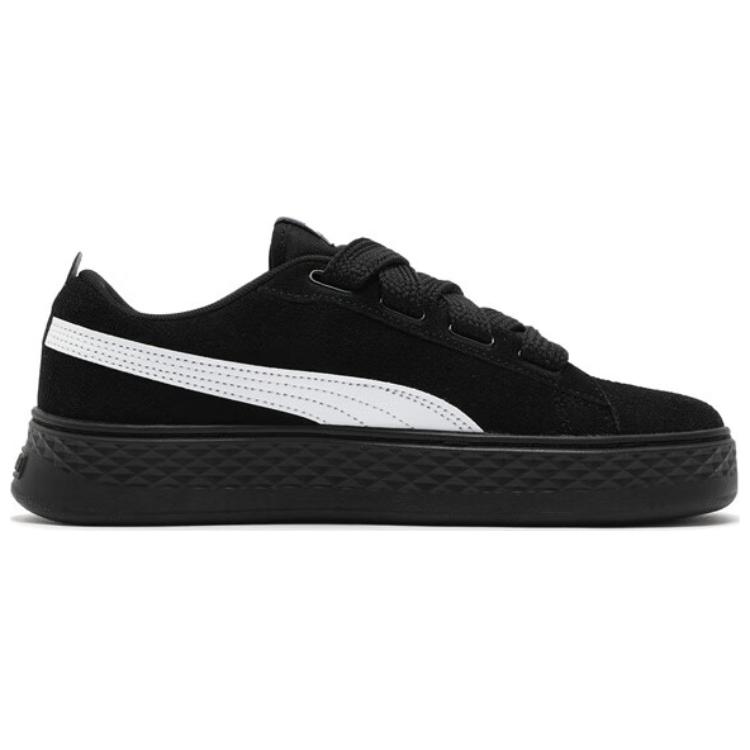 Puma Platform Simple Versatile Durable Low-Top Sneakers Women Sneakers Black 404158-02