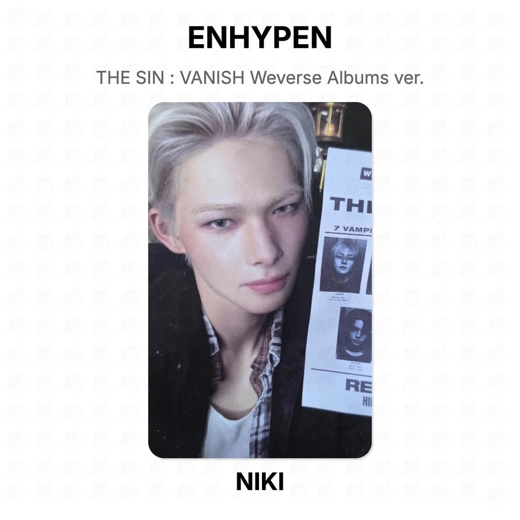 ENHYPEN THE SIN : VANISH Weverse Albums Ver. Official Photocard