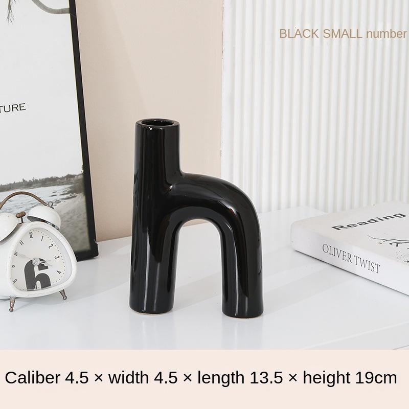 Nepravidelné ins kreativní ornamenty abecedy Keramická váza Domácí měkká dekorace moderní dekorace váza jednoduchá dekorace do pokoje