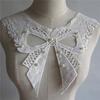 White Pearl Embroidered Lace Collar Neckline Venise Applique Embroidery Sewing On Patch Fabric DIY