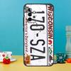 Retro Funny License Plate Case For Samsung Galaxy A55 A56 A36 A54 A34 A14 A05 A16 A26 A12 A32 A52 A13 A33 A53 A15 A35