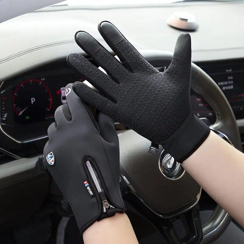 Winter Skiing Gloves Unisex Touch Screens Non Slip Outdoor Cycling Gloves Waterproof Cold Resistant Climbing Hiking Accessory