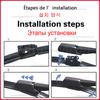 Front Rear Wiper Blades For Mercedes Benz GLA X156 2016 2017 2018 2019 Windshield Windscreen Accessories GLA 200 250 180 220 45