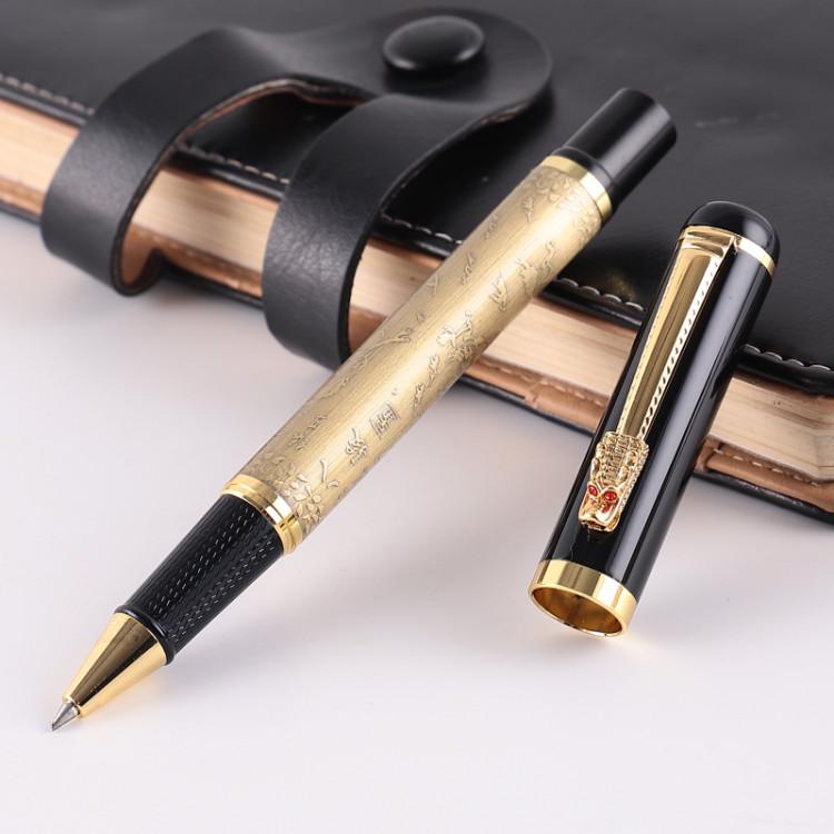 Universelle Schwarze Kugelschreiber-Mine mit Rundspitze - Metall Carbon, Neutral und Nachfüllbar