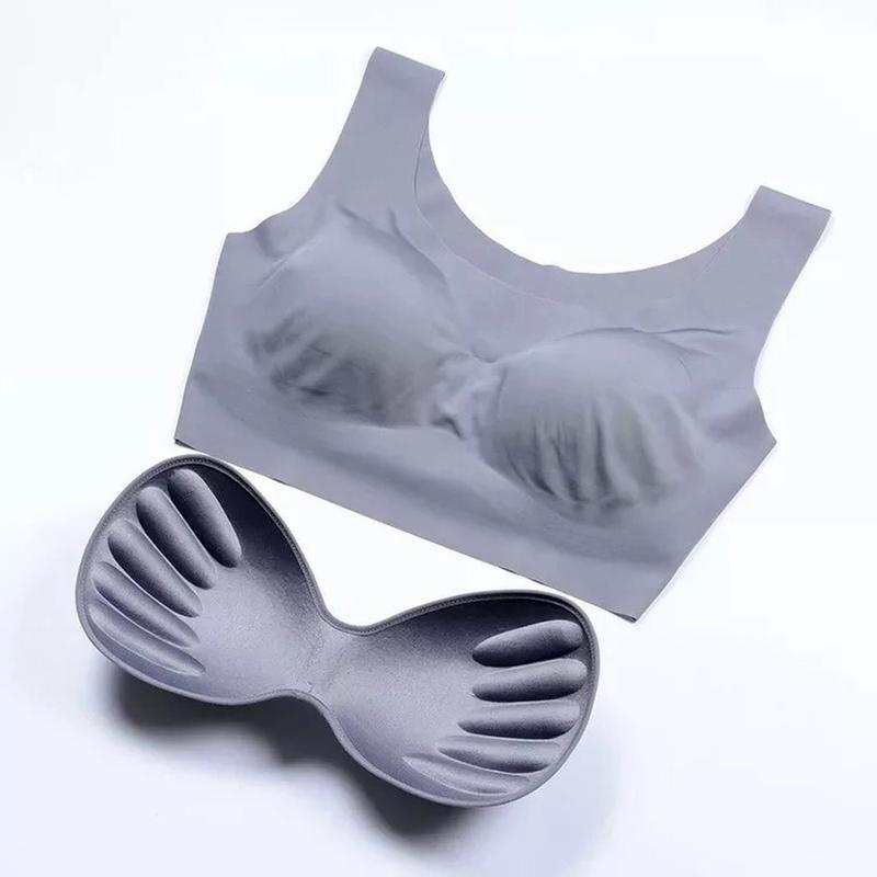 Women Bras Seamless  Invisible Cotton Brassiere Breathable Underwear Wireless with Pads Push Up Bra