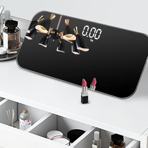 Digital Scale with Mirror, Travel Scale, Mini Digital Scale, Automatic Power On/Off, Backlight, Supports up to 180kg, High Precision, Body Scale, Heal
