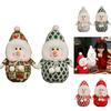 Adorable Plush Christmas Snowman Decoration Cute Stuffed Toy For Kids And Girlfriends