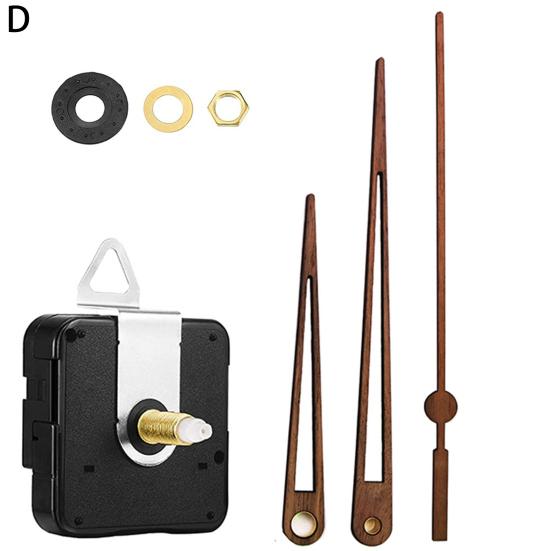 1 Set Clock Accessories Mute Repair Parts Decorative Quartz Clock Mechanism Movement Pointer Long Shaft DIY Kit for Home